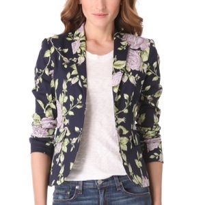 Rag & Bone Bailey Blazer Navy Floral 4